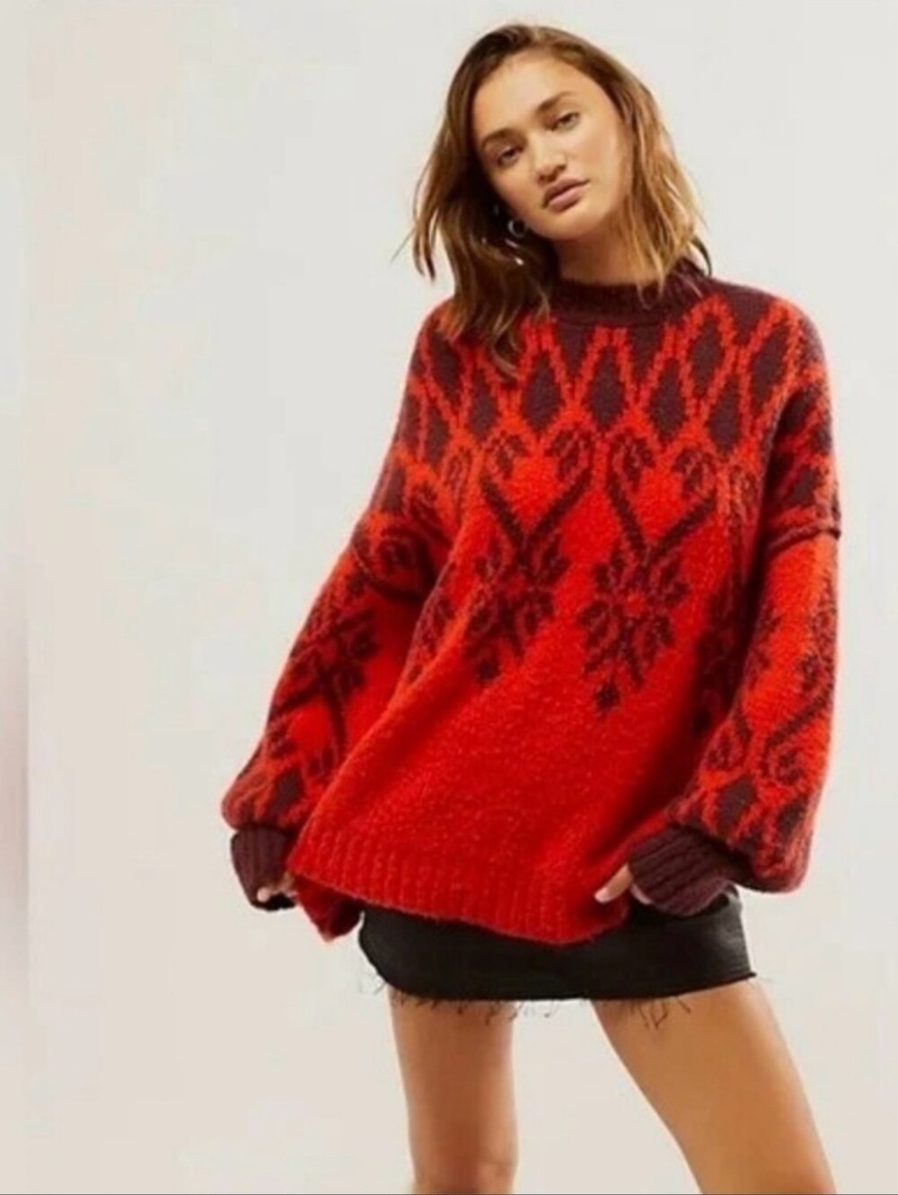 Free People Fireside Tunic Sweater XL